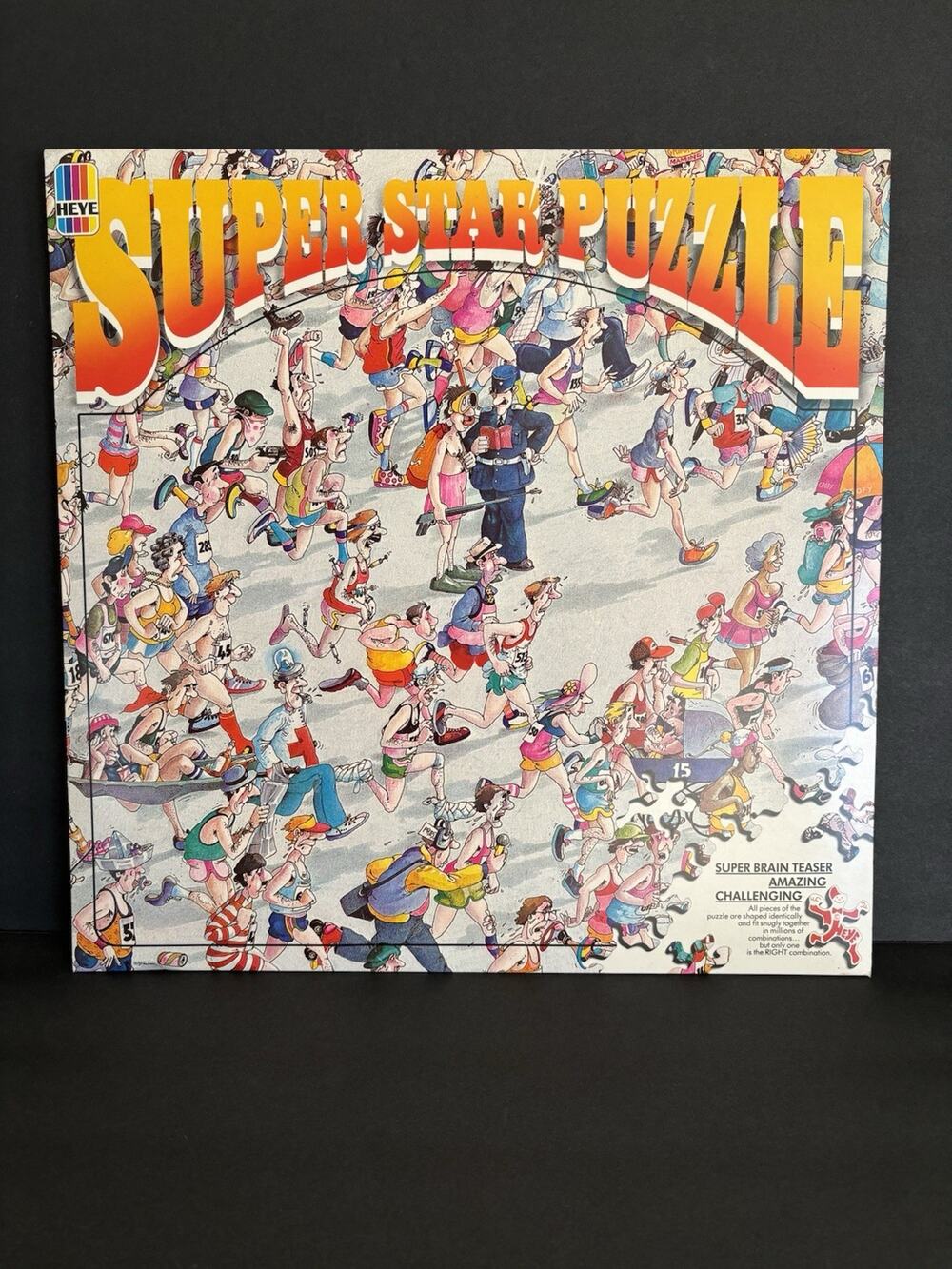 Heye Double Sided Blachon Marathon Super Star Puzzle 1982 READ
